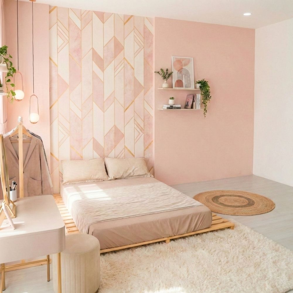 Giường Pallet Chân Thấp tối giản, Gỗ Thông mới tự nhiên - Ảnh 9