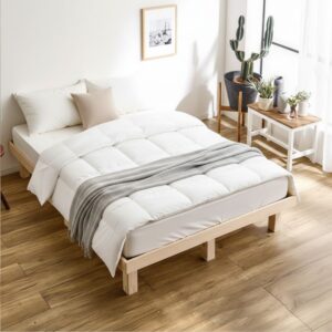 Giường Pallet Chân Cao 30cm Nhật Hàn Lắp Ráp Gỗ Tự Nhiên