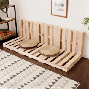 Alternative view of Giường Pallet Nhật Hàn Gỗ Thông Lắp Ráp, Giá Sinh Viên