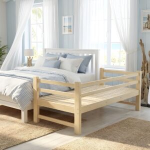 Giường Ngủ Cho Bé 1m3-2m Thanh Chắn Ngang, Ghép Giường Lớn