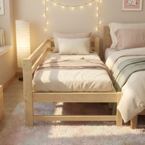 Alternative view of Giường Ngủ Cho Bé 1m3-2m Thanh Chắn Ngang, Ghép Giường Lớn