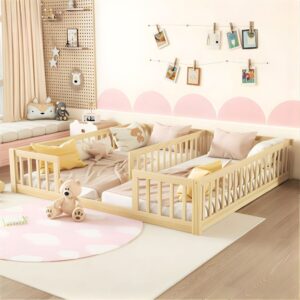 Alternative view of Giường Đôi Cho Bé Lucki Có Rào Chắn (1–3 Tuổi) Gỗ Thông 100%