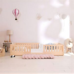 Giường Cho Bé Sơ Sinh Geneva Bed Lắp Ráp Có Thanh Chắn